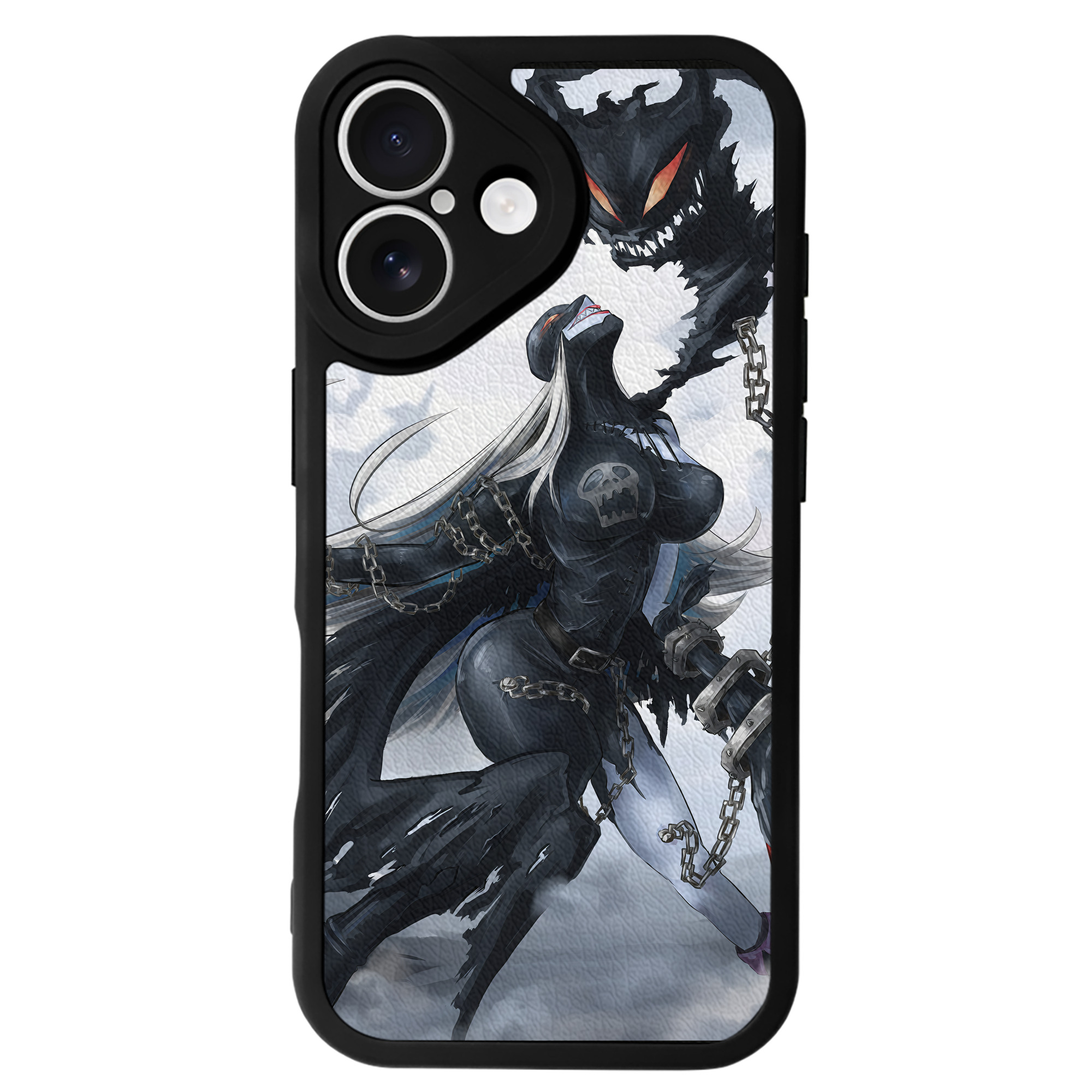 （画像用） Digimon デジタルモンスター/デジモン 【iPhone 16シリーズ対応】シリコンスマホケース（レザー調） 材質：シリコン